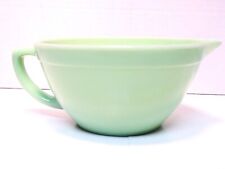 VINTAGE FIRE KING JADEITE BATTER MIXING BOWL WITH HANDLE AND POUR SPOUT #3 picture