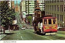 Vintage Postcard 4x6- San Francisco Cable Car, CA. picture