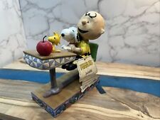 Peanuts Designs by Jim Shore Teacher's Pets Figurine 2017 4059435Snoopy  Charlie picture