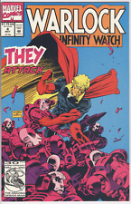 WARLOCK INFINITY WATCH #4 MARVEL featuring they attack VG/FINE or better picture