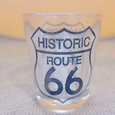 Historic Route 66 Shot Glass Novelty Souvenir Clear Glass  picture