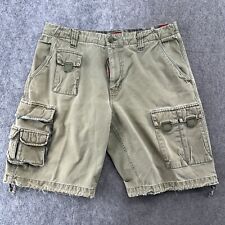 VTG Tommy Hilfiger Shorts Mens 34 Green Type 1 Military Cargo Utility Pocket 90s picture