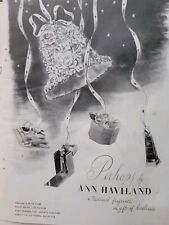 1945 Ann Haviland perhaps perfume bottle treasured fragrance vintage  Ad picture