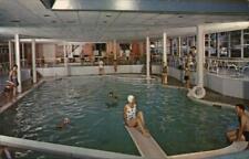 Lake Placid,NY Hotel March Swimming Pool Essex County New York Chrome Postcard picture