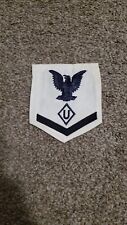 Post-WWII White Navy Specialist/Emergency Service Rate U 3rd Class NOS picture