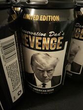 TRUMP BEER CANS--Conservative Dad's Revenge for Collectors 6 pk limited edition picture