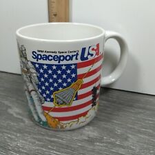 VINTAGE NASA Kennedy Space Center Spaceport USA Coffee Tea Mug Astronaut Shuttle picture