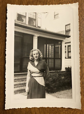 1947 Beautiful Pretty Attractive Woman Lady Female Fashion Real Photo P10u13 picture