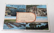 Multi Vu, Summer City Of The Continent, Duluth, MN, Air Corps Sticker, 1943 picture