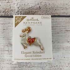 Hallmark Elegant Reindeer Special Ed Mini Ornament 2012 picture