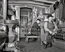 1943 RAILROAD TRAIN CABOOSE MEN AT WORK 8x10 PHOTO PINUP CALENDARS CHICAGO & NW picture