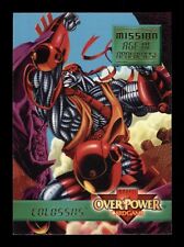 Colossus 5 of 7 Marvel Overpower 1995 Fleer Trading Card TCG CCG picture