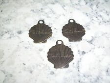 Rare 40’s Shell Oil Advertising Mail Lost Finder NEW YORK CITY 3 Key Chain Charm picture