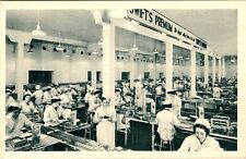 Vintage Swift Premium Meats Bacon Processing Factory Postcard Working Women '40s picture