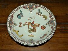 VINTAGE SPODE TRANSFERWARE COUPE CEREAL BOWL EDWARDIAN CHILDHOOD TOYS EXC picture