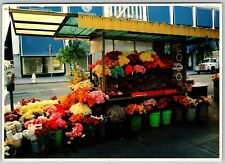 Coco's Flower Stand, Grant and Geary Streets, San Francisco, CA - Postcard picture