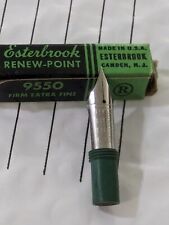 *Esterbrook Vtg 9550 Master Renew-Point Firm Extra Fine Posting Fountain Pen Tip picture