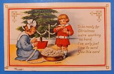 WHITNEY MADE ~ Children ~ Christmas Tree ~ Art Deco Whitney Christmas Postcard picture
