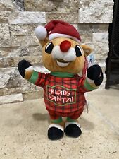 GEMMY 11 inch MUSICAL ANIMATED RUDOLPH THE RED NOSED REINDEER CHRISTMAS PLUSH picture