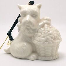 Celtic Collection Scottie Dog Bell Shamrock Basket Porcelain Possible Dreams Ltd picture
