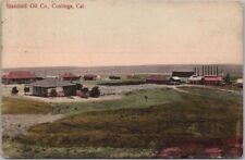 1907 COALINGA California Hand-Colored Postcard 