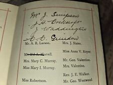 1900 AMERICAN LINE PASSENGER LIST STEAMSHIP PENNLAND PHILADELPHIA LIVERPOOL picture