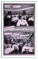 Ding Ho, Chinese American Restaurant, New York City Postcard *7G6 picture
