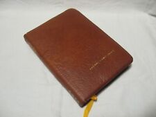 Vintage LDS Mormon Calfskin Bonded Leather Lined Triple Combo Scriptures w/Case  picture