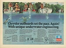 Chrysler Marine Outboard boat motor, Jan 1977 Ad, 8 1/2 x 11