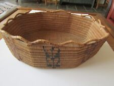 VERY Rare Antique Octagonal Northwest Coast Basket (12'' by 9.5