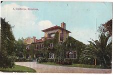 RESIDENCE Spanish Architecture CALIFORNIA Postcard CA 1912 1915 Exposition PM picture