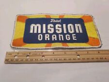 RARE Vintage Drink Mission Orange Soda Pop Advertising Large Uniform Patch picture