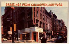 Greetings From Chinatown, New York NY Vintage Postcard picture