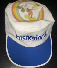 Vintage 80s Walt Disneyland Mickey Mouse Rainbow Adult Painters Hat picture