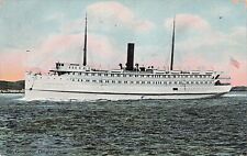 SS Governor Dingley Portland ME Maine Steamer Ship Harbor Vtg Postcard E3 picture