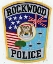 MICHIGAN MI ROCKWOOD POLICE NICE SHOULDER PATCH SHERIFF picture