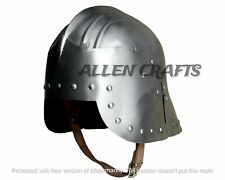 German Armour Medieval Knight Sallet Helmet Gothic Armor Helmet picture