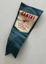 qantas airlines Vintage Pennant Rare Find OLD 11” Australia’s Overseas Airline picture