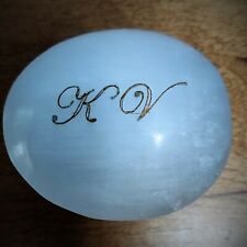 Selenite Palm Stone/Imported from Morocco/Personally Engrave/Limited Quantity picture