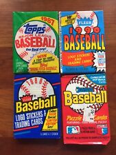 MEGA SIZE LOT OF 359 OLD UNOPENED BASEBALL CARDS IN PACKS 1990 AND EARLIER picture