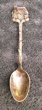 Antique Silver Plate Towle’s Log Cabin Syrup Figural Advertising Spoon 4-1/2
