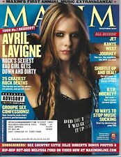 OCTOBER 2004 MAXIM MAGAZINE AVRIL LAVIGNE JOURNEY KANYE WEST HOCKEY POKER SEX picture