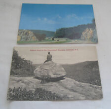 2 1907-60’s SUFFERN NY PHOTO POSTCARDS 1907-15 “BALANCE ROCK on HOUENKOPF MT.” ( picture