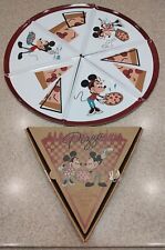Disney Parks 2022 Epcot Food & Wine Festival Mickey Minnie Pizza Slice Plate Set picture