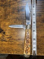 Early QUEEN SWELL END JACK BEAUTIFUL BONE HANDLED KNIFE picture