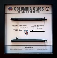 Columbia Class Submarine Shadow Display Box, 9