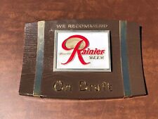 Vintage 1960's RAINIER BEER On Draft Sign Sicks Brewing Seattle Cool Rare Plaque picture