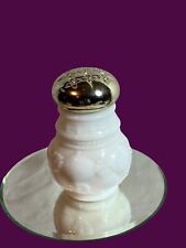 Vintage Avon Victorian Moonwind Powder Sachet White Milk Glass Bottle Elegant picture