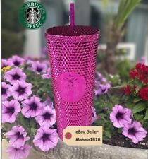 Starbucks Pink Sangria Bling Studded Cup (24oz) Holiday 2022 - NEW RARE picture