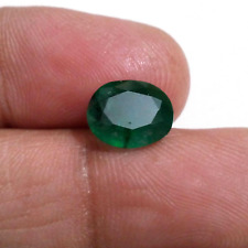 Fabulous Zambian Emerald Oval Shape 3.10 Crt Unique Green Faceted Loose Gemstone picture